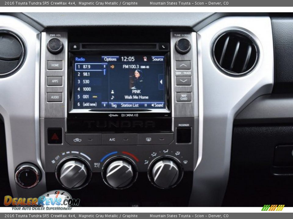 2016 Toyota Tundra SR5 CrewMax 4x4 Magnetic Gray Metallic / Graphite Photo #14