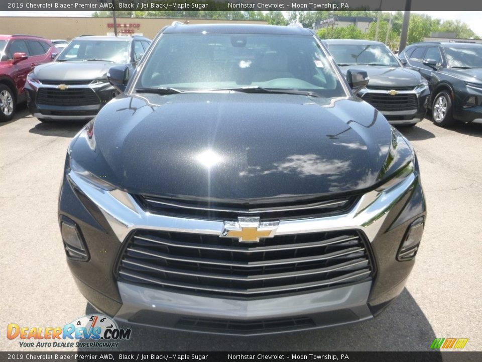 2019 Chevrolet Blazer Premier AWD Black / Jet Black/­Maple Sugar Photo #8