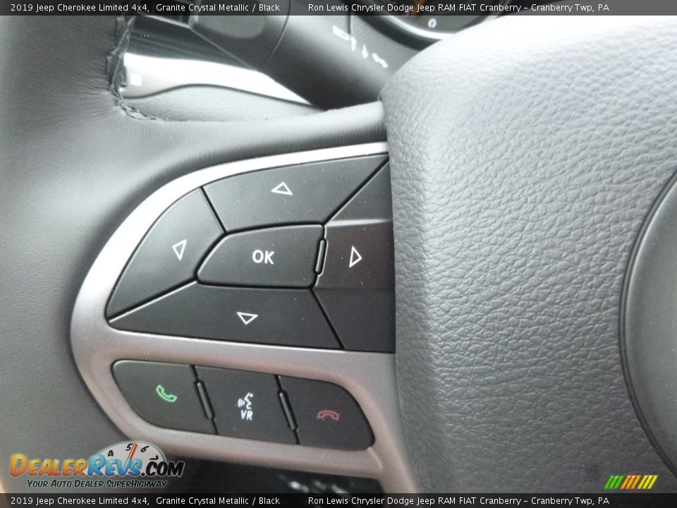 2019 Jeep Cherokee Limited 4x4 Granite Crystal Metallic / Black Photo #19