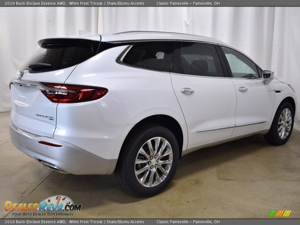 2019 Buick Enclave Essence AWD White Frost Tricoat / Shale/Ebony Accents Photo #2