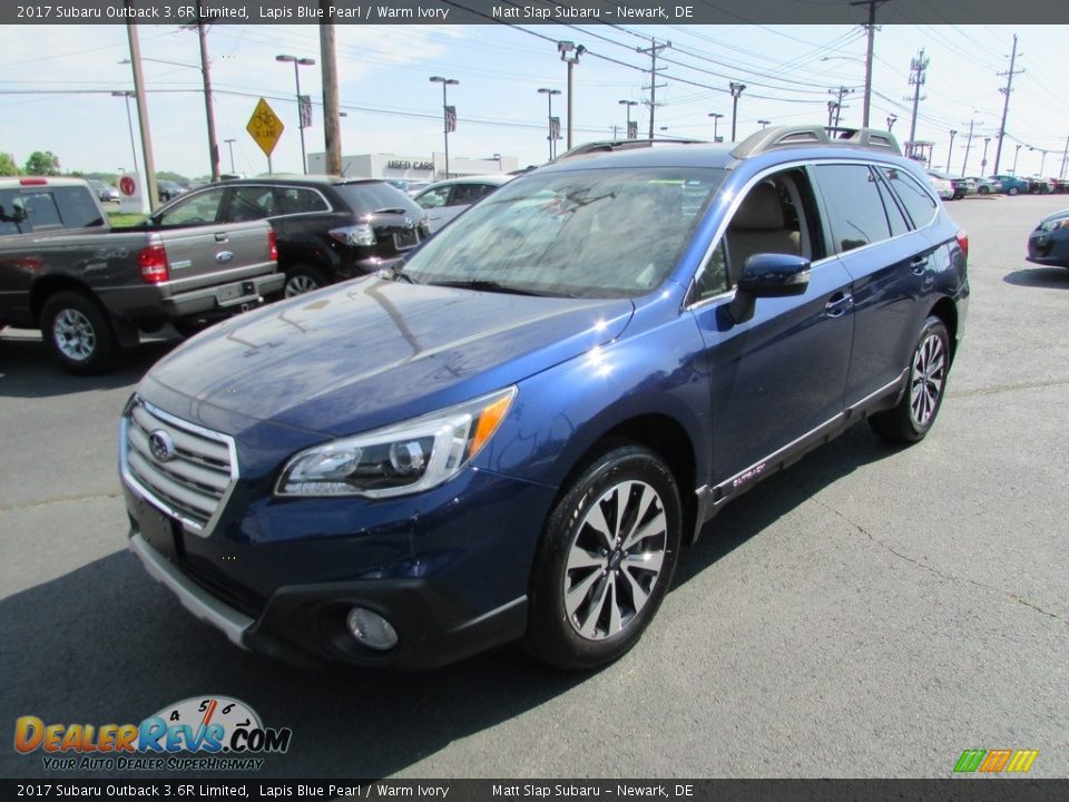 2017 Subaru Outback 3.6R Limited Lapis Blue Pearl / Warm Ivory Photo #2