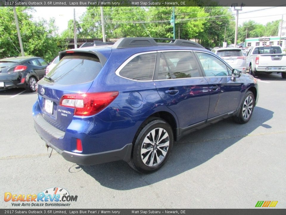 2017 Subaru Outback 3.6R Limited Lapis Blue Pearl / Warm Ivory Photo #6