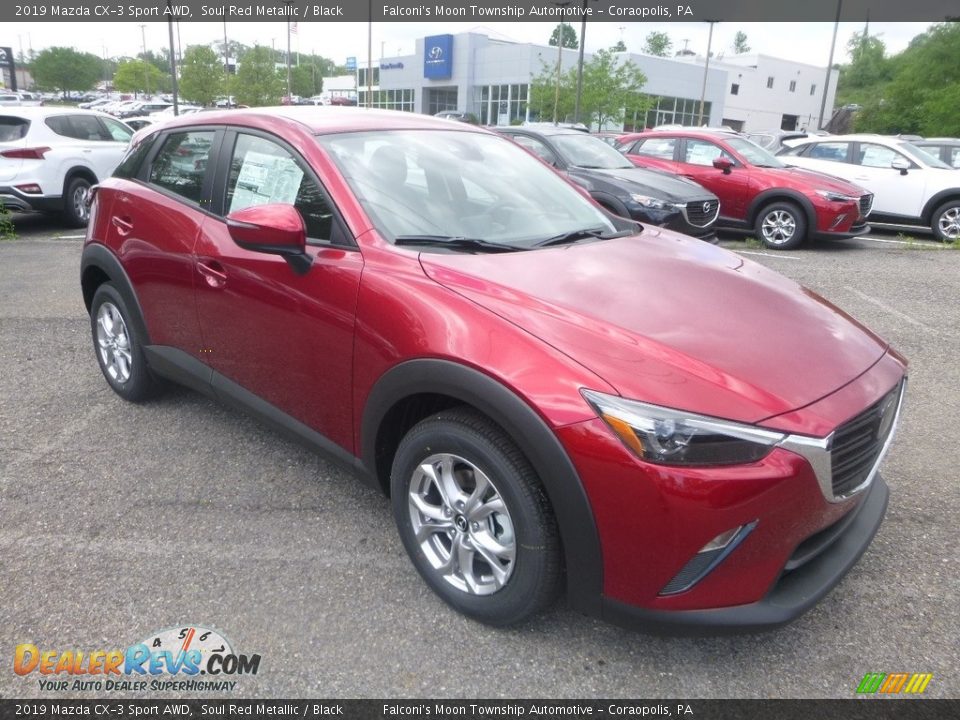 2019 Mazda CX-3 Sport AWD Soul Red Metallic / Black Photo #3