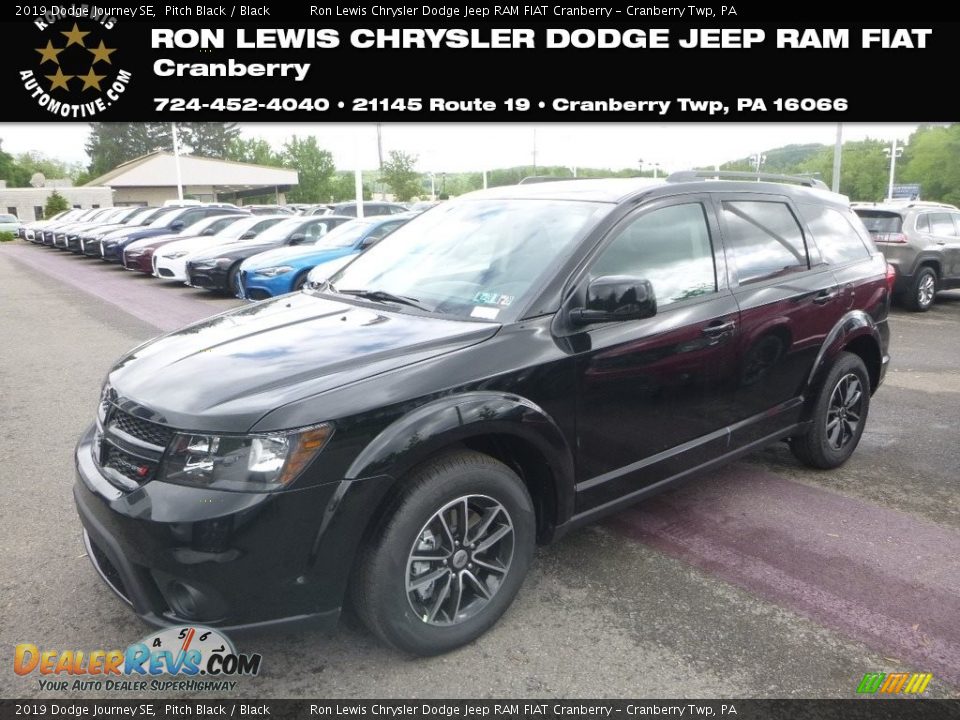 2019 Dodge Journey SE Pitch Black / Black Photo #1