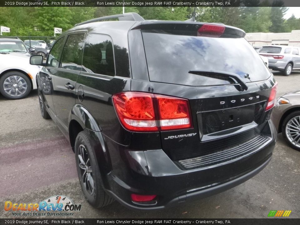 2019 Dodge Journey SE Pitch Black / Black Photo #3