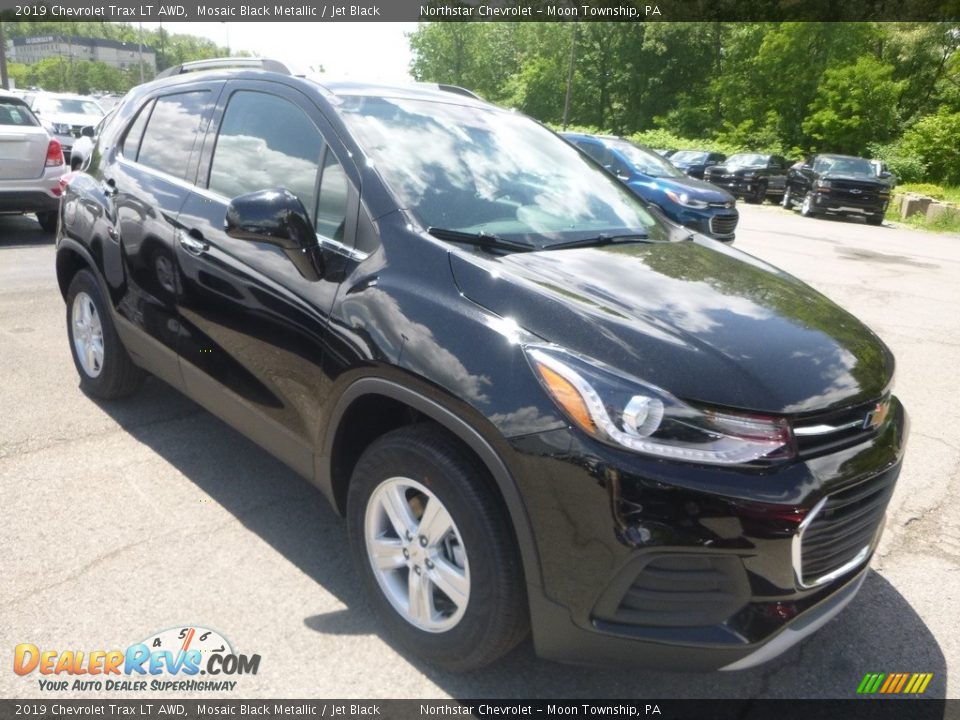 2019 Chevrolet Trax LT AWD Mosaic Black Metallic / Jet Black Photo #7