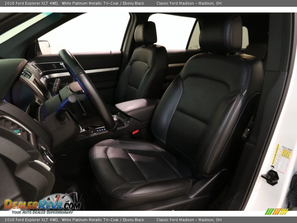 2016 Ford Explorer XLT 4WD White Platinum Metallic Tri-Coat / Ebony Black Photo #6