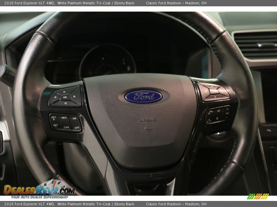 2016 Ford Explorer XLT 4WD White Platinum Metallic Tri-Coat / Ebony Black Photo #7
