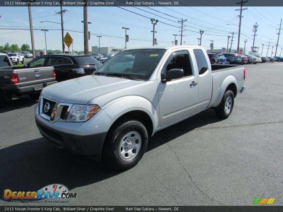 2013 Nissan Frontier S King Cab Brilliant Silver / Graphite Steel Photo #2