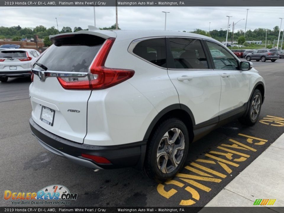 2019 Honda CR-V EX-L AWD Platinum White Pearl / Gray Photo #5