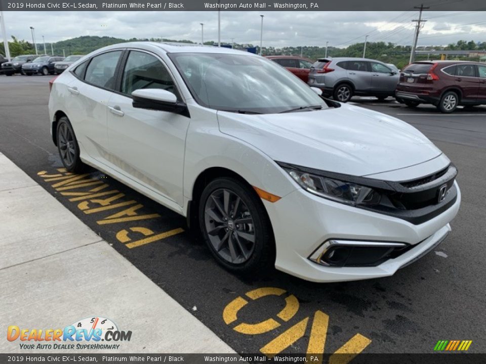2019 Honda Civic EX-L Sedan Platinum White Pearl / Black Photo #4