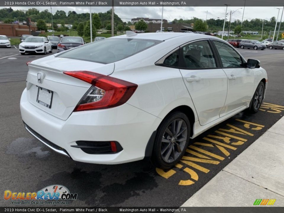 2019 Honda Civic EX-L Sedan Platinum White Pearl / Black Photo #5