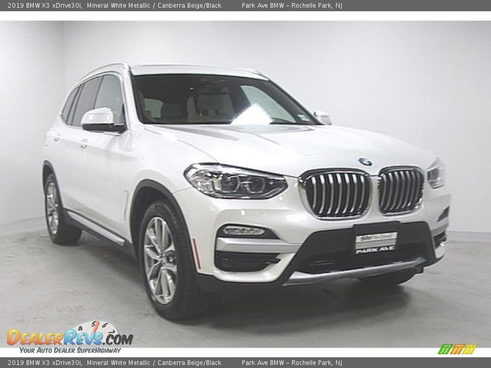 2019 BMW X3 xDrive30i Mineral White Metallic / Canberra Beige/Black Photo #7