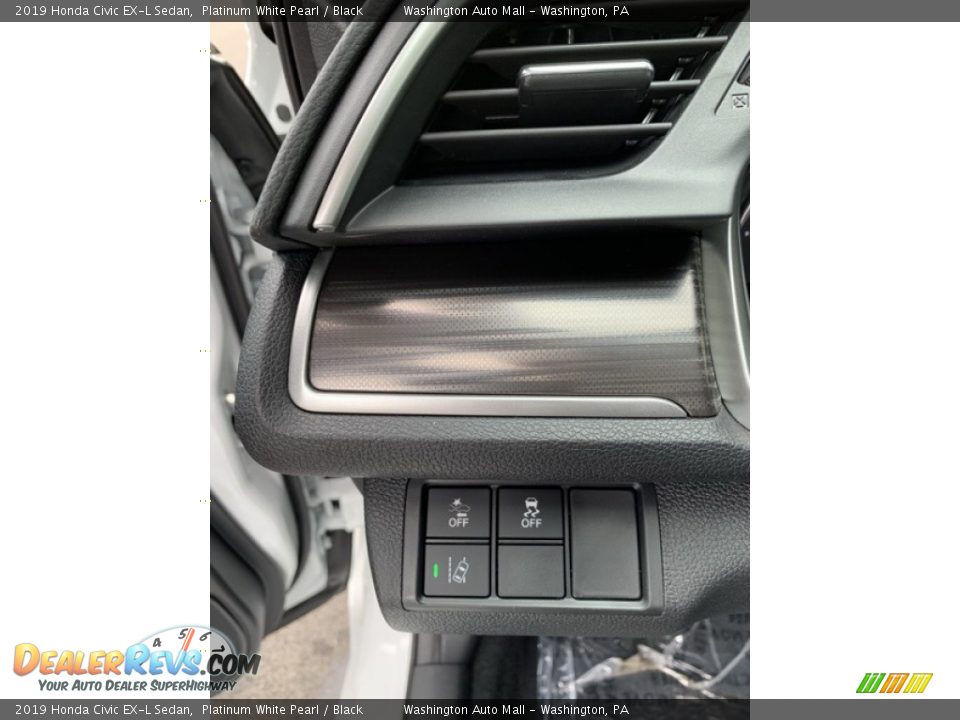 2019 Honda Civic EX-L Sedan Platinum White Pearl / Black Photo #12