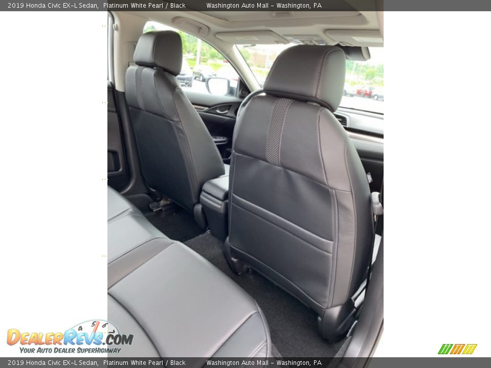 2019 Honda Civic EX-L Sedan Platinum White Pearl / Black Photo #24