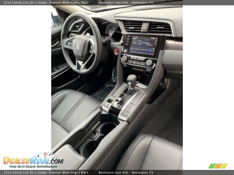 2019 Honda Civic EX-L Sedan Platinum White Pearl / Black Photo #27