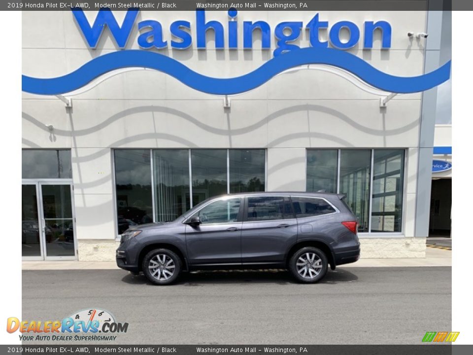 2019 Honda Pilot EX-L AWD Modern Steel Metallic / Black Photo #1