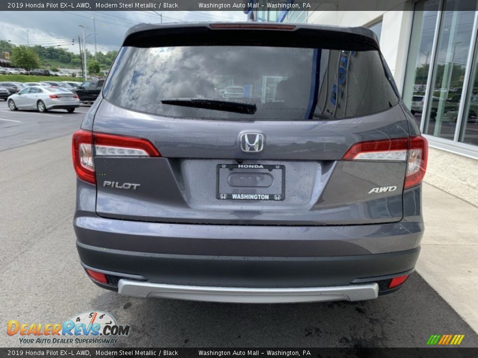 2019 Honda Pilot EX-L AWD Modern Steel Metallic / Black Photo #6