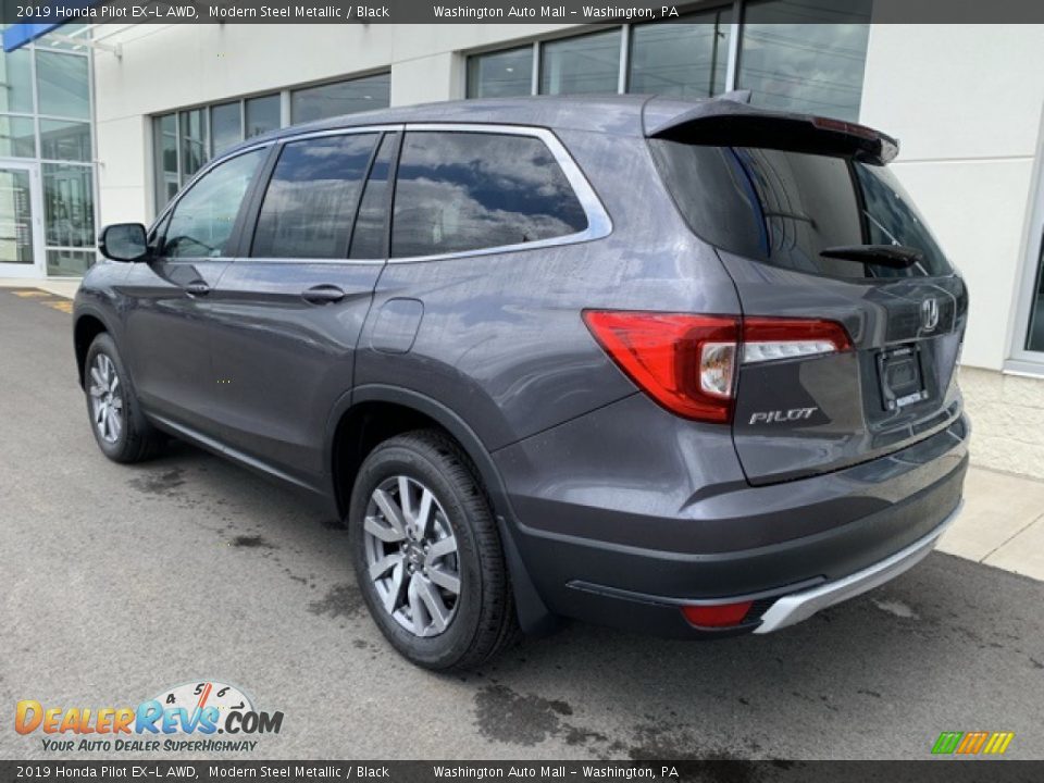 2019 Honda Pilot EX-L AWD Modern Steel Metallic / Black Photo #7