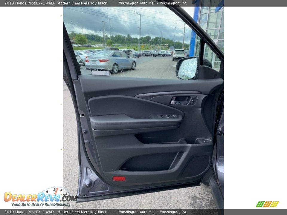 2019 Honda Pilot EX-L AWD Modern Steel Metallic / Black Photo #10