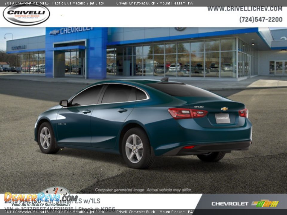 2019 Chevrolet Malibu LS Pacific Blue Metallic / Jet Black Photo #4