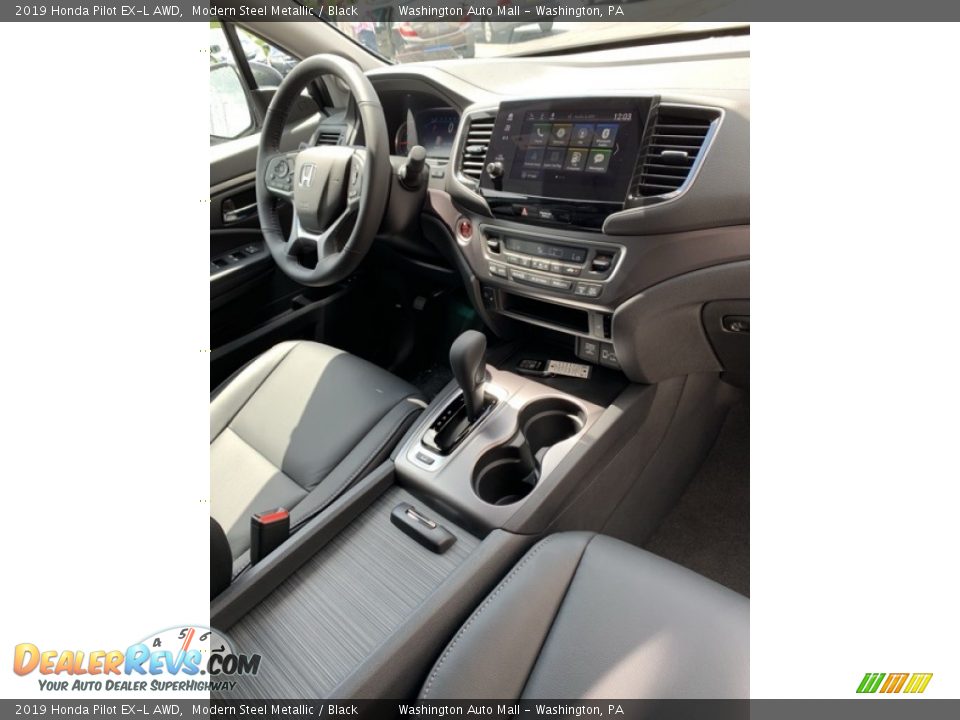 2019 Honda Pilot EX-L AWD Modern Steel Metallic / Black Photo #33