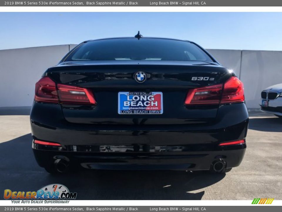 2019 BMW 5 Series 530e iPerformance Sedan Black Sapphire Metallic / Black Photo #3