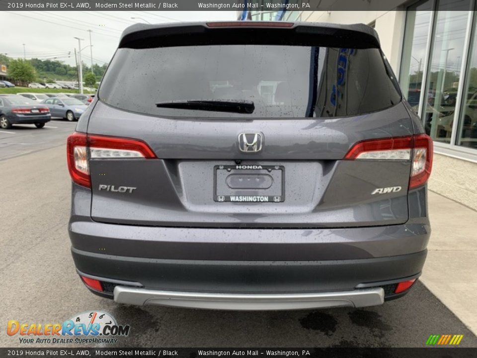 2019 Honda Pilot EX-L AWD Modern Steel Metallic / Black Photo #6