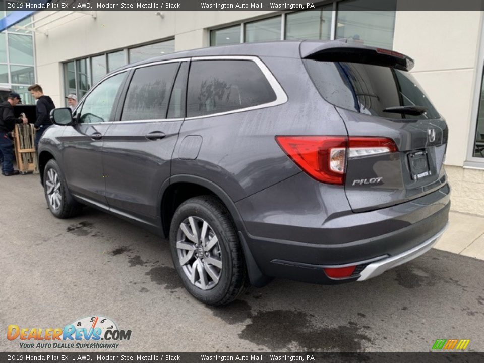 2019 Honda Pilot EX-L AWD Modern Steel Metallic / Black Photo #7