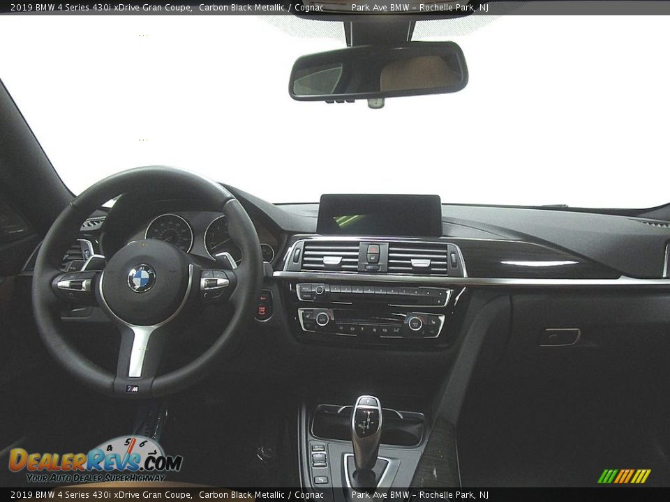 2019 BMW 4 Series 430i xDrive Gran Coupe Carbon Black Metallic / Cognac Photo #22