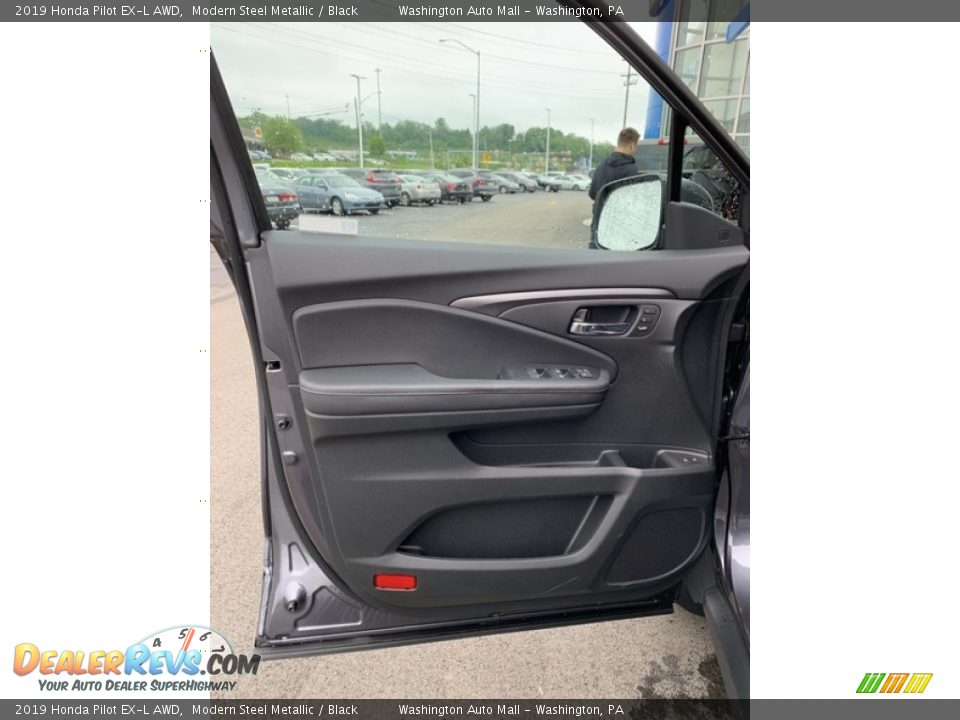 2019 Honda Pilot EX-L AWD Modern Steel Metallic / Black Photo #10