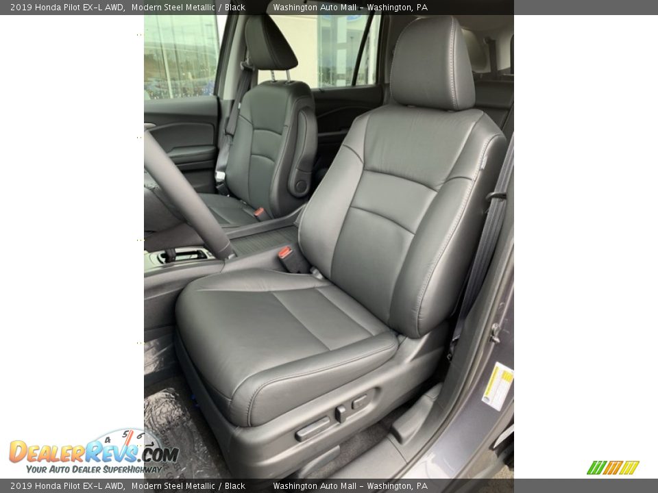 2019 Honda Pilot EX-L AWD Modern Steel Metallic / Black Photo #14