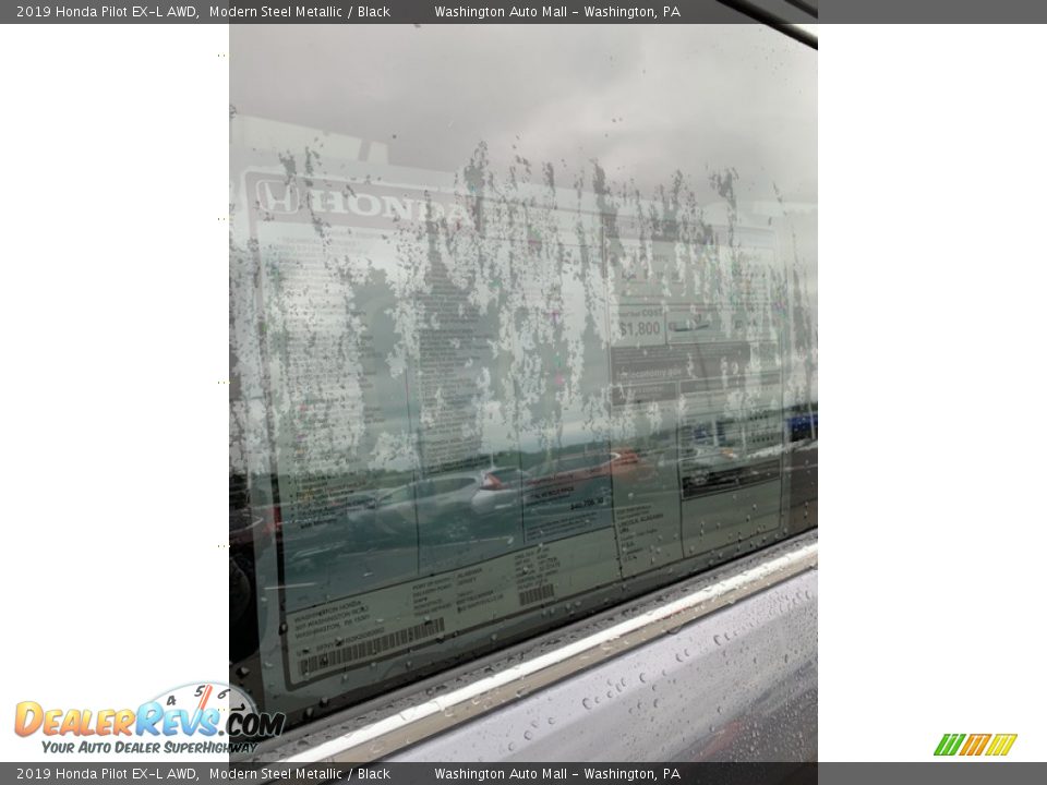 2019 Honda Pilot EX-L AWD Modern Steel Metallic / Black Photo #15