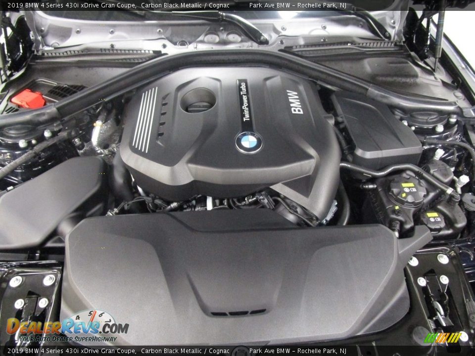 2019 BMW 4 Series 430i xDrive Gran Coupe Carbon Black Metallic / Cognac Photo #29