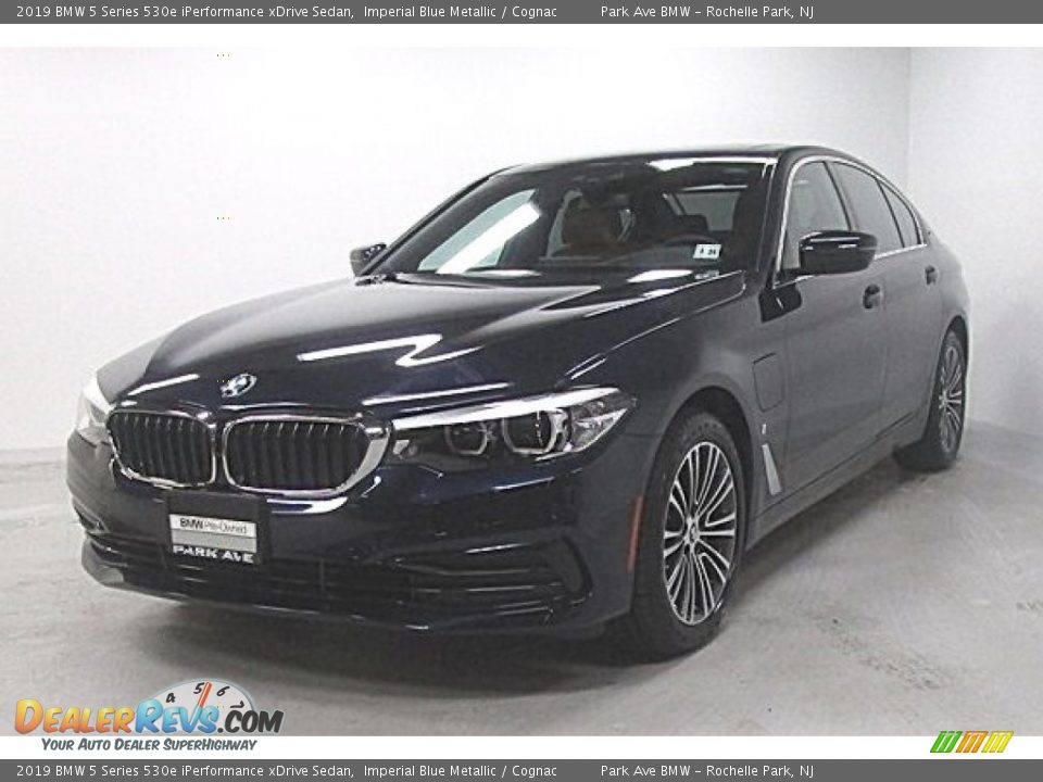 2019 BMW 5 Series 530e iPerformance xDrive Sedan Imperial Blue Metallic / Cognac Photo #1