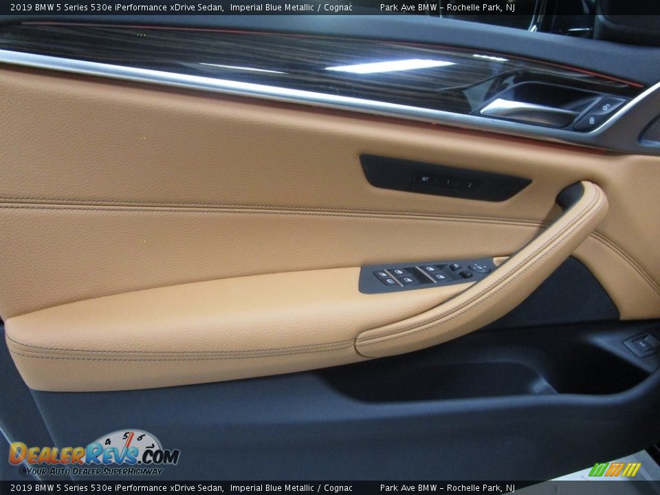 2019 BMW 5 Series 530e iPerformance xDrive Sedan Imperial Blue Metallic / Cognac Photo #7