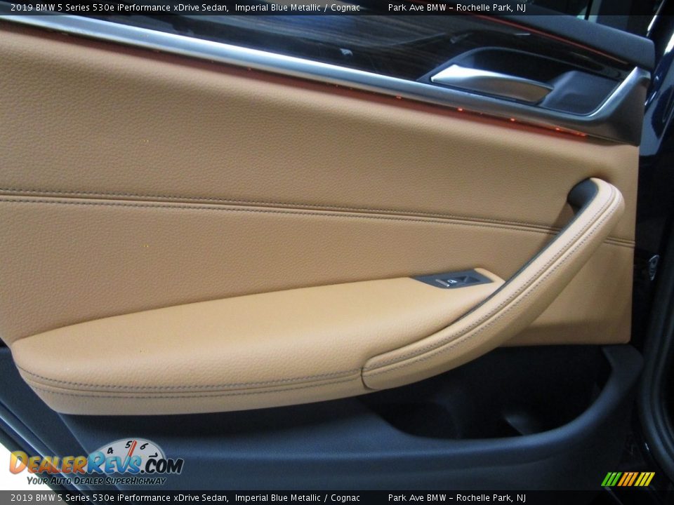 2019 BMW 5 Series 530e iPerformance xDrive Sedan Imperial Blue Metallic / Cognac Photo #10