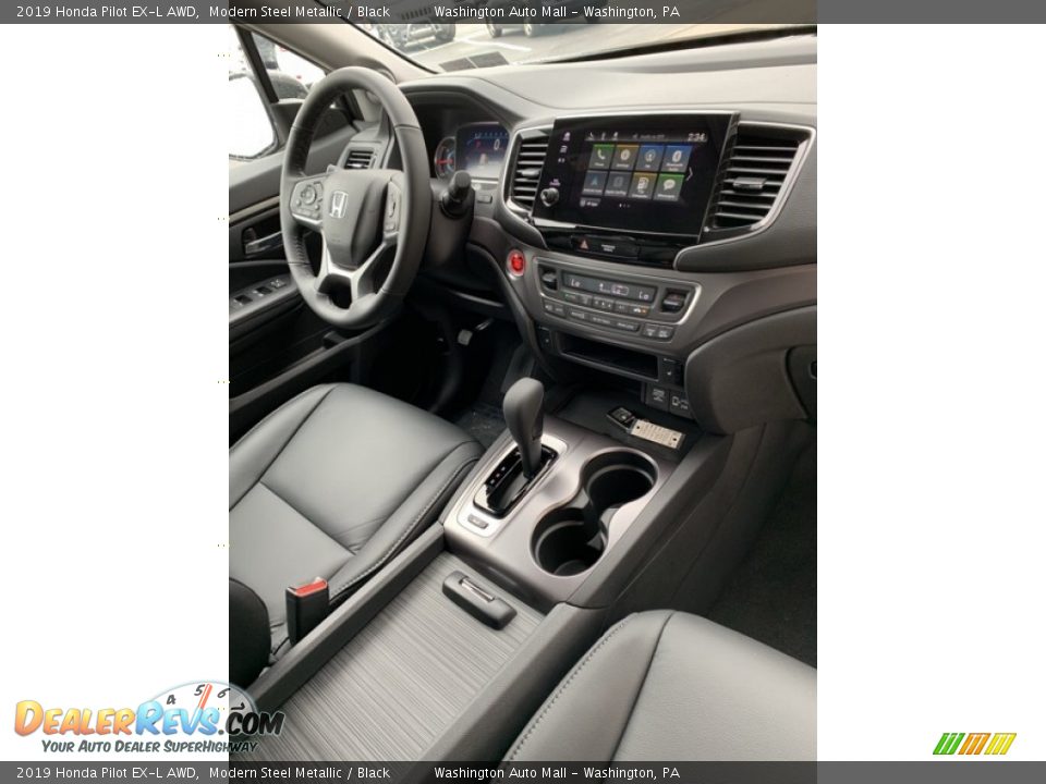 2019 Honda Pilot EX-L AWD Modern Steel Metallic / Black Photo #32
