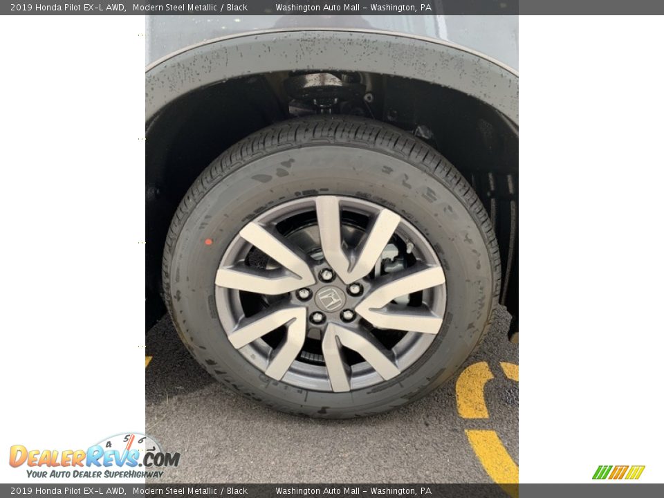 2019 Honda Pilot EX-L AWD Modern Steel Metallic / Black Photo #34