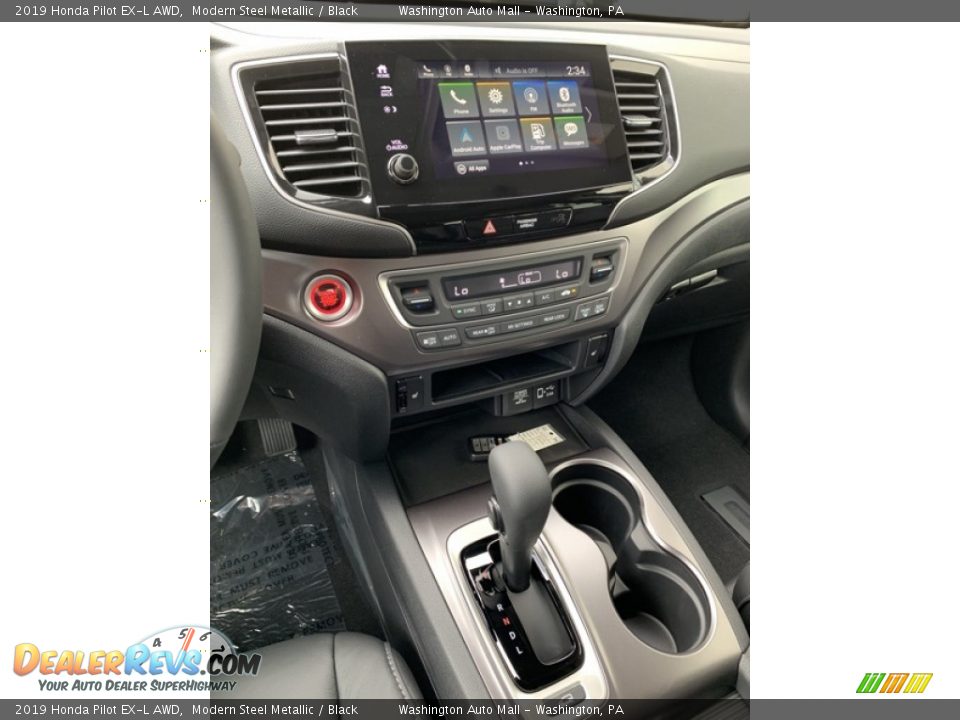 2019 Honda Pilot EX-L AWD Modern Steel Metallic / Black Photo #36