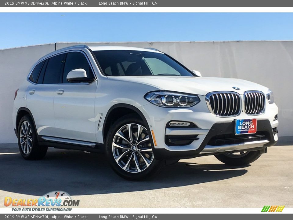 2019 BMW X3 sDrive30i Alpine White / Black Photo #10