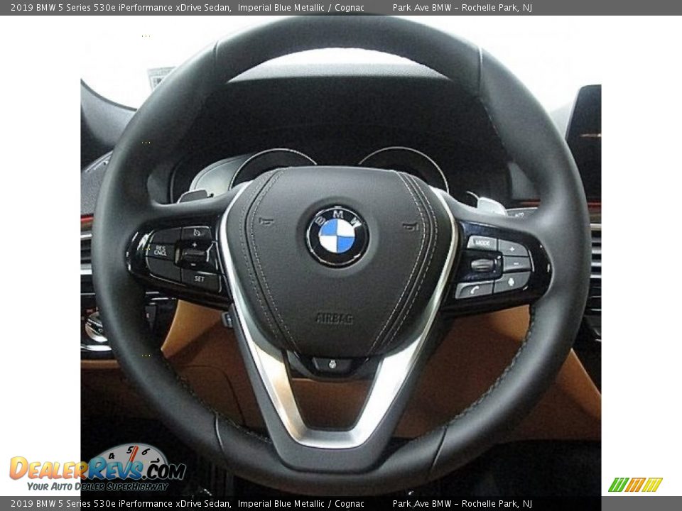 2019 BMW 5 Series 530e iPerformance xDrive Sedan Imperial Blue Metallic / Cognac Photo #23