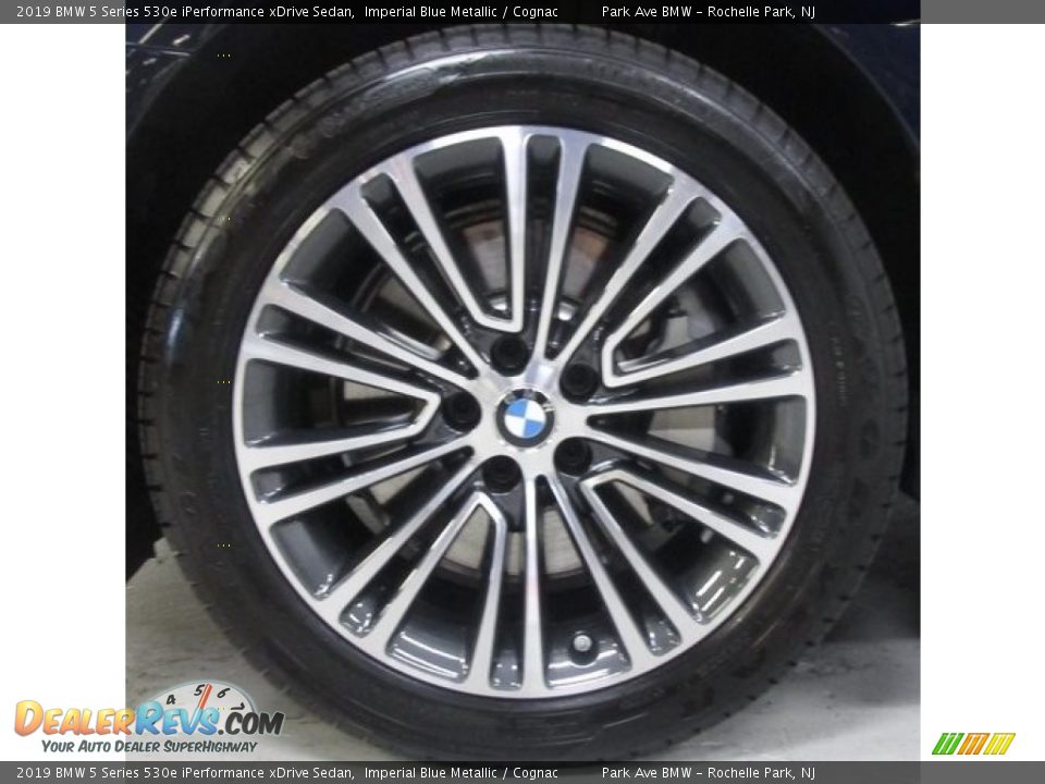 2019 BMW 5 Series 530e iPerformance xDrive Sedan Imperial Blue Metallic / Cognac Photo #28