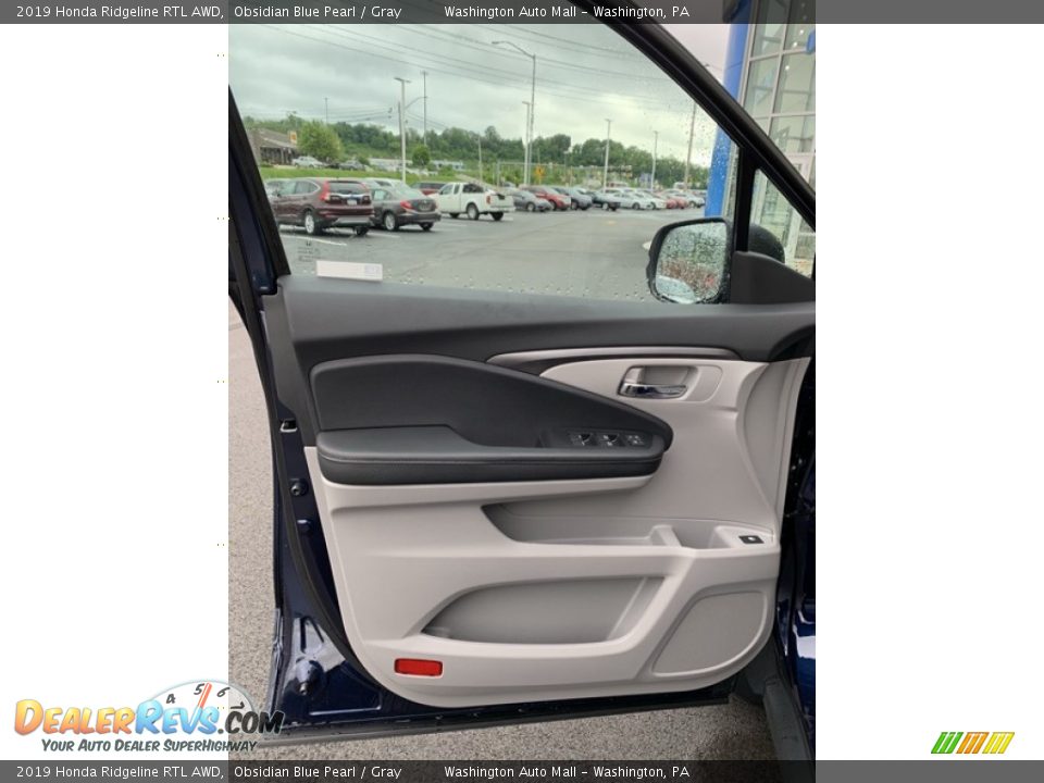 2019 Honda Ridgeline RTL AWD Obsidian Blue Pearl / Gray Photo #10