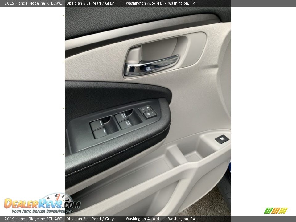 2019 Honda Ridgeline RTL AWD Obsidian Blue Pearl / Gray Photo #11