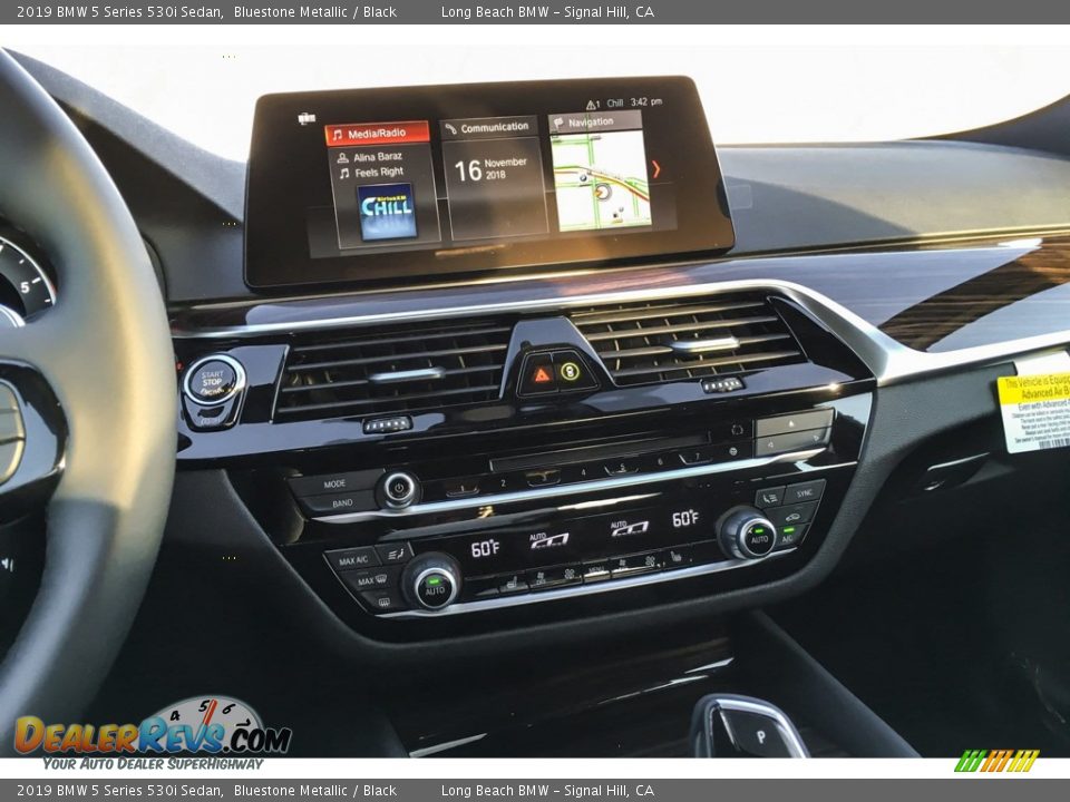 2019 BMW 5 Series 530i Sedan Bluestone Metallic / Black Photo #6