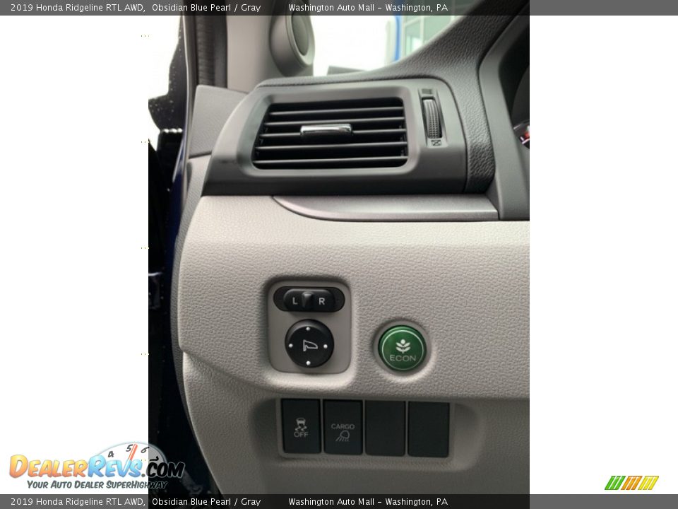2019 Honda Ridgeline RTL AWD Obsidian Blue Pearl / Gray Photo #12