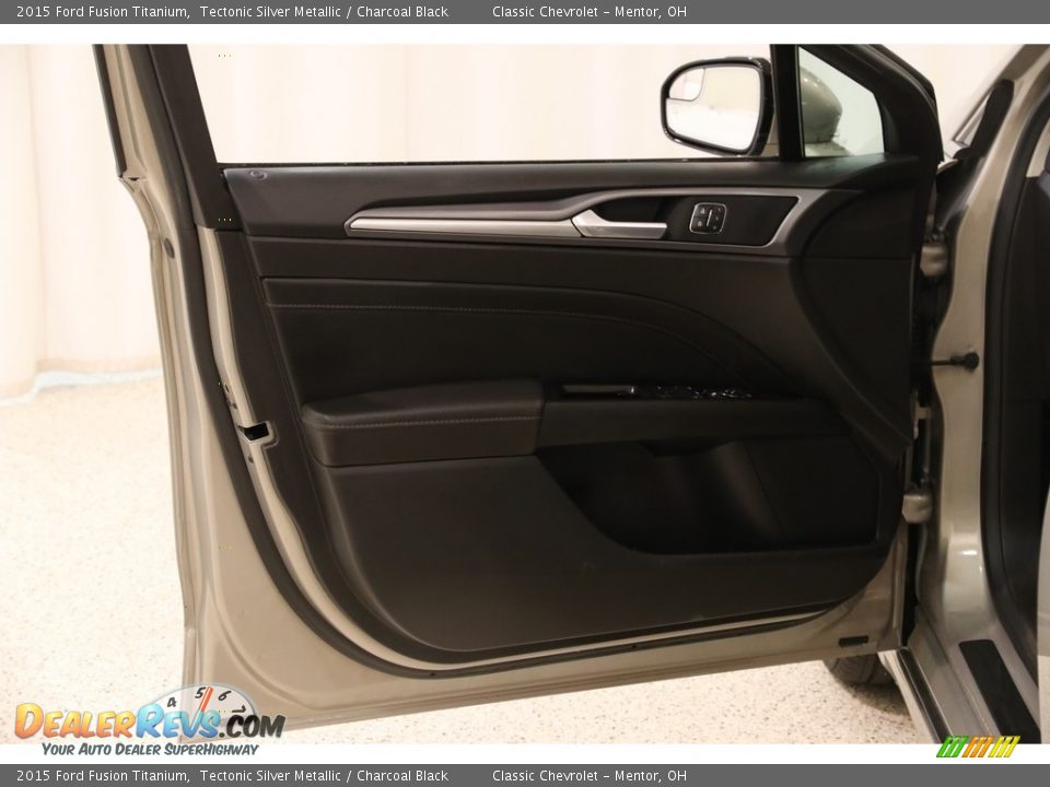 2015 Ford Fusion Titanium Tectonic Silver Metallic / Charcoal Black Photo #4