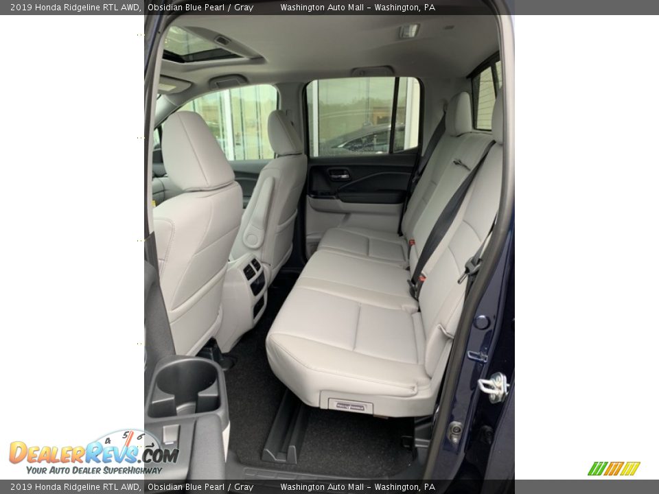 2019 Honda Ridgeline RTL AWD Obsidian Blue Pearl / Gray Photo #19