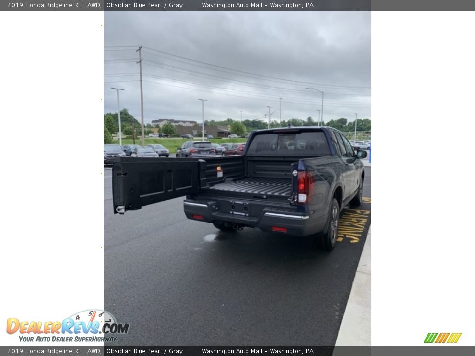 2019 Honda Ridgeline RTL AWD Obsidian Blue Pearl / Gray Photo #21
